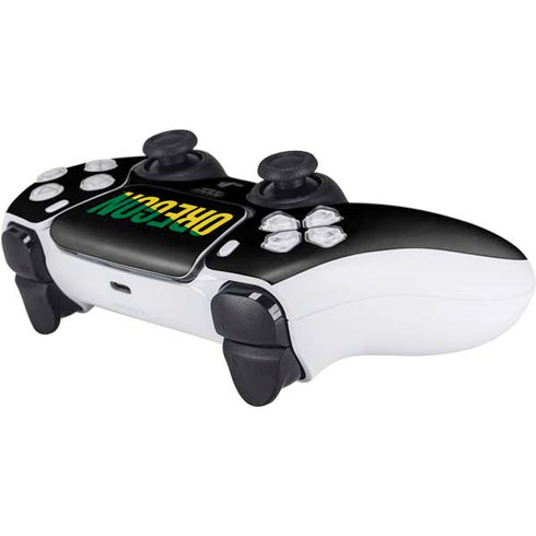 University of Oregon Split on Black PS5 Controller Skin